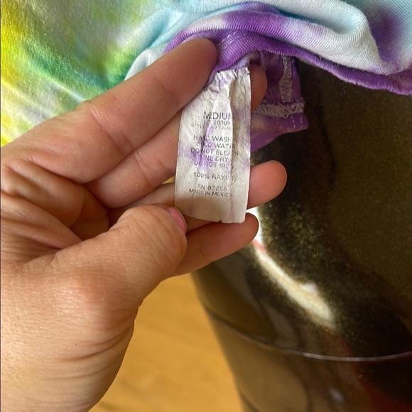 One Clothing tie dye Crop T-Shirt - Picture 5 of 6